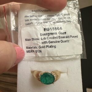 BP May Birthday Collection Ring Size 8 - Evergreen Gaze